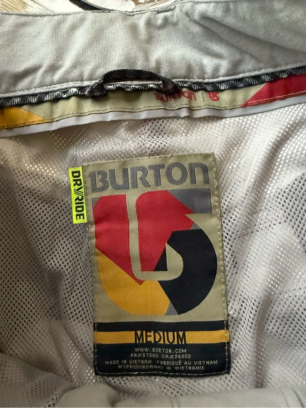 Burton Men's Black & White Gingham Snowboarding Snow Ski Pants Medium